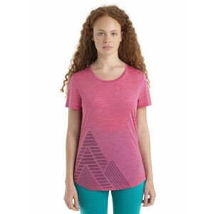 ICEBREAKER Wmns Merino 125 Cool-Lite Sphere II SS T PeakQ, Tempo Heather velikost: L