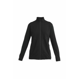 ICEBREAKER Wmns Merino 560 Realfleece Elemental II LS Z, Black velikost: S