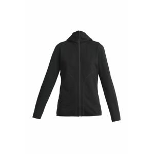 ICEBREAKER Wmns Merino 560 Realfleece Elemental II LS ZH, Black velikost: L