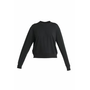 ICEBREAKER Wmns Merino Crush II LS Sweatshirt, Black velikost: L