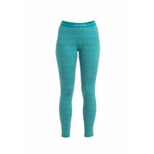 ICEBREAKER Wmns Merino 260 Vertex Leggings Herenga, Flux Green/Snow/J velikost: M