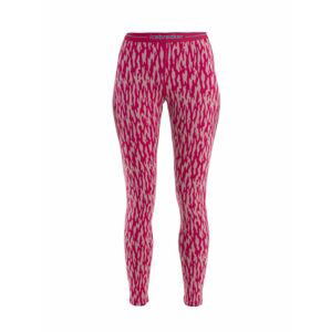 ICEBREAKER Wmns Merino 260 Vertex Legging Macro Forms, Crystal/Electron Pink/J velikost: S