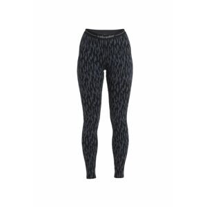 ICEBREAKER Wmns Merino 260 Vertex Legging Macro Forms, Graphite/Black/J velikost: XL