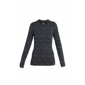 ICEBREAKER Wmns Merino 260 Vertex LS Crewe Macro Forms, Graphite/Black/J velikost: XL