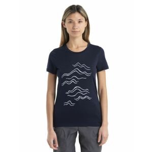 ICEBREAKER Wmns Merino 150 Tech Lite II SS T MountainStro, Midnight Navy velikost: M