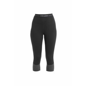 ICEBREAKER Wmns Merino 200 ZoneKnit Legless, Black/Jet Heather velikost: L