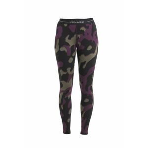 ICEBREAKER Wmns Merino 260 Vertex Leggings Natural Shades, Black/Loden/Nightshade/J velikost: S