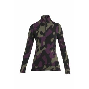 ICEBREAKER Wmns Merino 260 Vertex LS Half Zip NaturalCamo, Black/Loden/Nightshade/J velikost: S