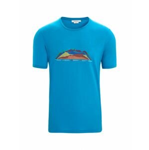 ICEBREAKER Mens Tech Lite II SS Tee TBC, Geo Blue velikost: M