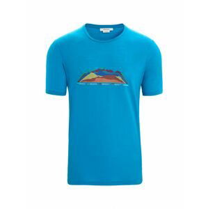 ICEBREAKER Mens Tech Lite II SS Tee TBC, Geo Blue velikost: S