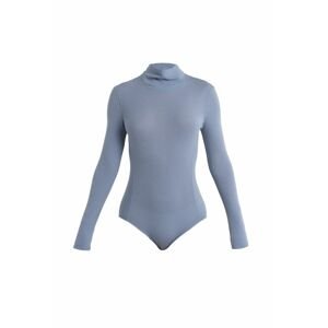 ICEBREAKER Wmns Queens LS High Neck Bodysuit, Kyanite velikost: XS