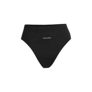 dámské merino kalhotky ICEBREAKER Wmns Queens High Cut Brief, Black velikost: L