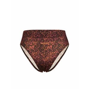 dámské kalhotky ICEBREAKER Wmns Queens High Cut Brief, Black/Cherry/Flash/Aop velikost: S