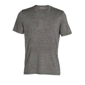 pánské merino triko krátký rukáv ICEBREAKER Mens Tech Lite II SS Tee, Gritstone Heather velikost: L