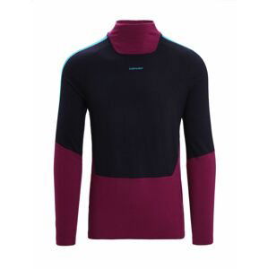 ICEBREAKER Mens 200 Sonebula LS High Neck, Go Berry/Midnight Navy velikost: L