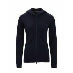 ICEBREAKER Wmns Quantum III LS Zip Hoodie, Midnight Navy velikost: XS