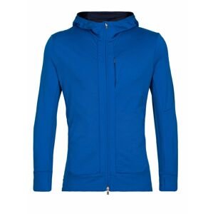 pánská mikina s kapucí, zip ICEBREAKER Mens Quantum III LS Zip Hoodie, Lazurite/Royal Navy velikost: M