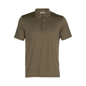 pánské merino polo triko ICEBREAKER Mens Tech Lite II SS Polo, Loden velikost: L