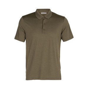 pánské merino polo triko ICEBREAKER Mens Tech Lite II SS Polo, Loden velikost: M