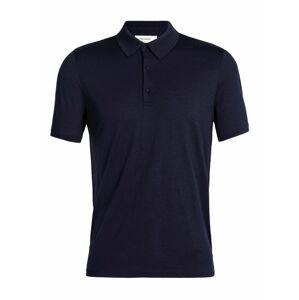 pánské merino polo triko ICEBREAKER Mens Tech Lite II SS Polo, Midnight Navy velikost: L