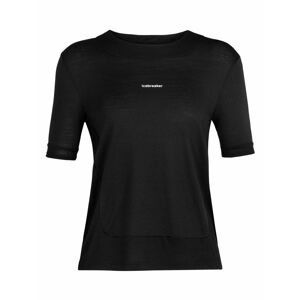 dámské merino triko krátký rukáv ICEBREAKER Wmns ZoneKnit SS Tee, Black velikost: M