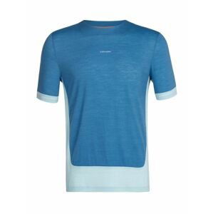 pánské merino triko krátký rukáv ICEBREAKER Mens ZoneKnit SS Tee, Azul/Haze/Cb velikost: S