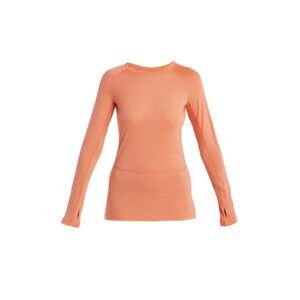 ICEBREAKER Wmns 125 ZoneKnit™ LS Crewe, Tang/Praline/Cb velikost: M