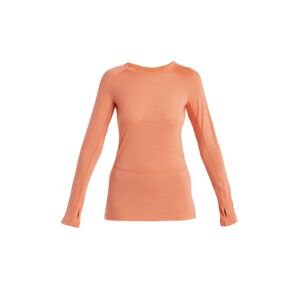 ICEBREAKER Wmns 125 ZoneKnit™ LS Crewe, Tang/Praline/Cb velikost: XS