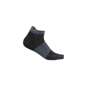 Pánské merino ponožky ICEBREAKER Mens Merino Run+ Ultralight Micro, Black/Graphite velikost: 44,5-46,5 (L)