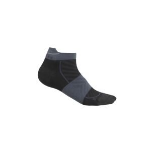 ICEBREAKER Wmns Merino Run+ Ultralight Micro, Black/Graphite velikost: M