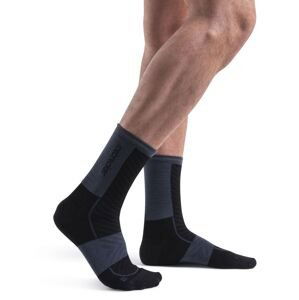 ICEBREAKER Mens Merino Run+ Ultralight Crew, Black/Graphite velikost: S