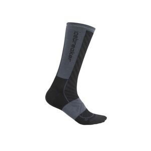 ICEBREAKER Wmns Merino Run+ Ultralight Crew, Black/Graphite velikost: M