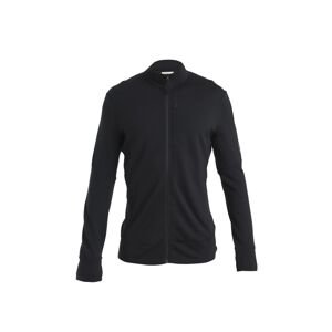 ICEBREAKER Mens Merino 260 Quantum IV LS Zip, Black velikost: L