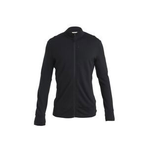 ICEBREAKER Mens Merino 260 Quantum IV LS Zip, Black velikost: XL