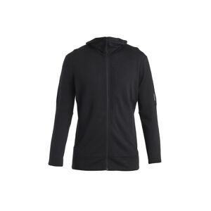 ICEBREAKER Mens Merino 260 Quantum IV LS Zip Hoodie, Black velikost: L