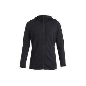 ICEBREAKER Mens Merino 260 Quantum IV LS Zip Hoodie, Black velikost: S