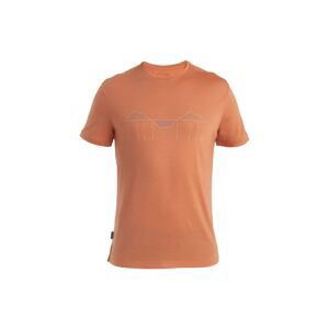 ICEBREAKER Mens Merino 125 Cool-Lite™ Sphere III SS Tee Trail Climb, Ember velikost: M