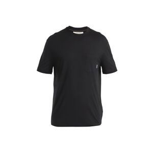 ICEBREAKER Mens Merino 150 Tech Lite III SS Relaxed Pocket Tee, Black velikost: L