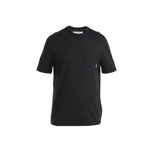 ICEBREAKER Mens Merino 150 Tech Lite III SS Relaxed Pocket Tee, Black velikost: XXL