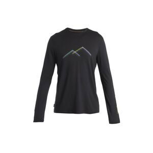 ICEBREAKER Mens Merino 150 Tech Lite III LS Tee Peak Glow, Black velikost: XL