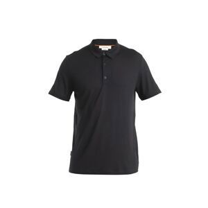 ICEBREAKER Mens Merino 150 Tech Lite III SS Polo, Black velikost: L