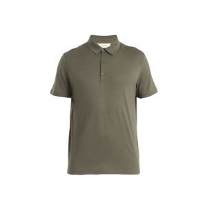 Pánské merino polo triko ICEBREAKER Mens Merino 150 Tech Lite III SS Polo, Loden velikost: M