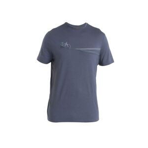 ICEBREAKER Mens Merino 150 Tech Lite III SS Tee Cadence Paths, Graphite velikost: M