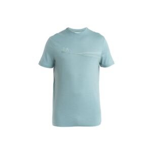 ICEBREAKER Mens Merino 150 Tech Lite III SS Tee Cadence Paths, Cloud Ray velikost: L