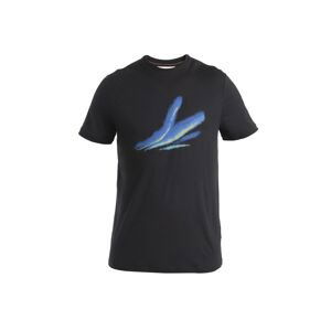 ICEBREAKER Mens Merino 150 Tech Lite III SS Tee Aurora Glow, Black velikost: M