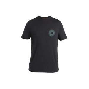 ICEBREAKER Mens Merino 150 Tech Lite III SS Tee Connection, Black velikost: L