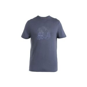 ICEBREAKER Mens Merino 150 Tech Lite III SS Tee Van Camp, Graphite velikost: M