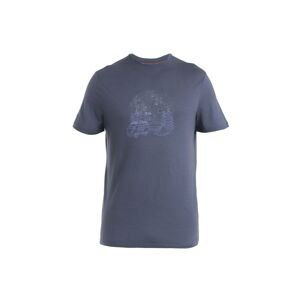 ICEBREAKER Mens Merino 150 Tech Lite III SS Tee Van Camp, Graphite velikost: XL