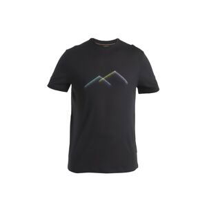 ICEBREAKER Mens Merino 150 Tech Lite III SS Tee Peak Glow, Black velikost: L