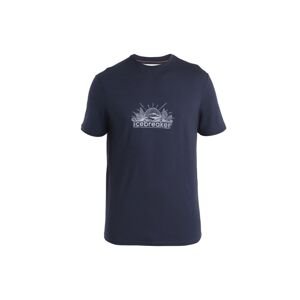 ICEBREAKER Mens Merino 150 Tech Lite III SS Tee IB Grown Naturally, Midnight Navy velikost: XXL